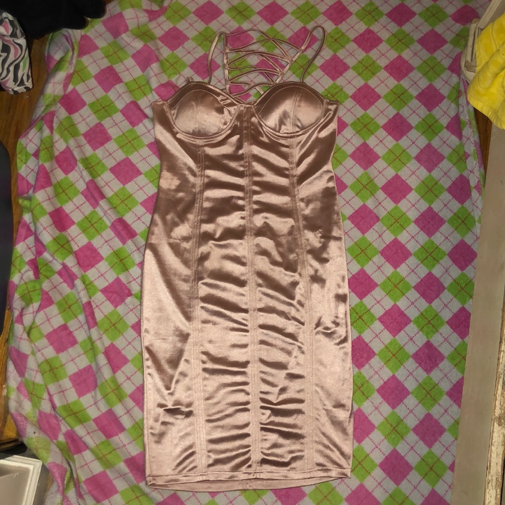 Satin Pink Dress